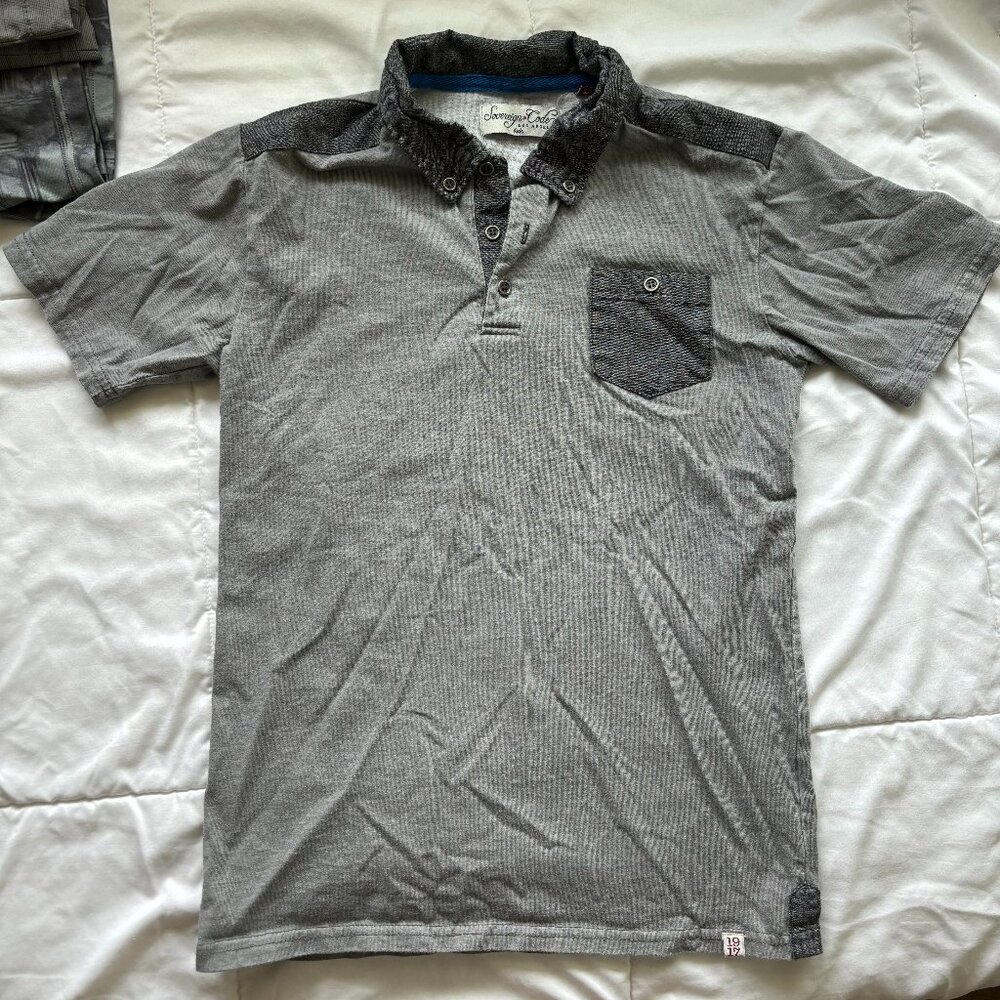 Sovereign Code Boys Medium Polo shirt Grey